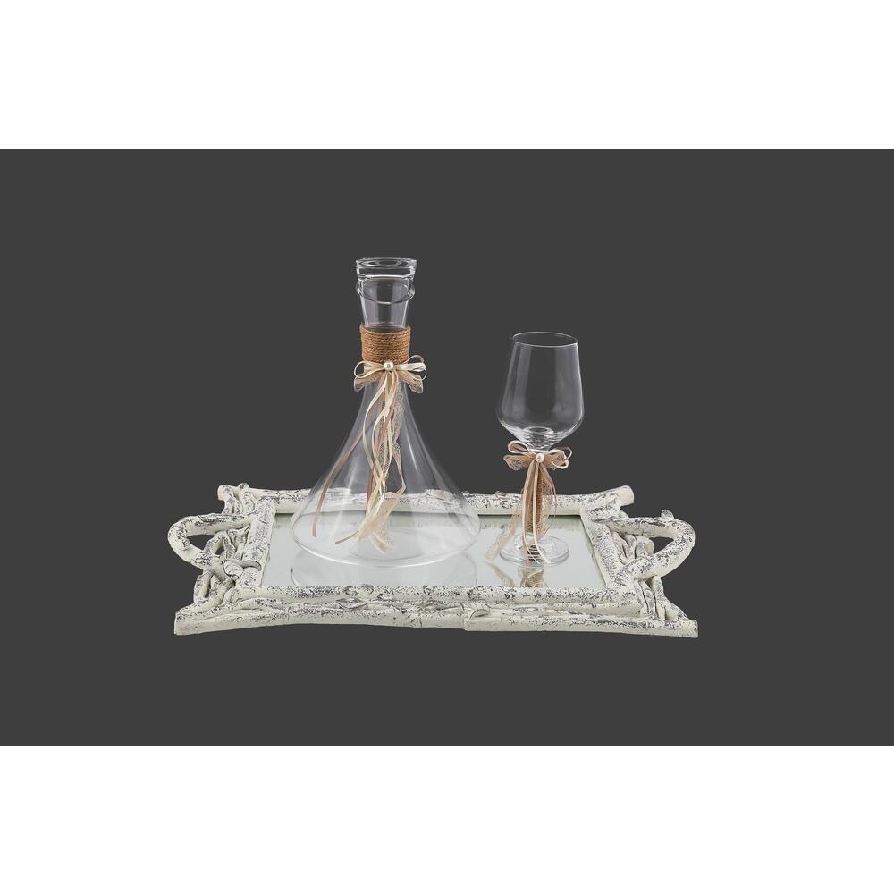 16.ΔΙΣΚΟΣ CDX852180 37x53cm ΚΑΡΑΦΑ CK2081490 18,5xH27,5cm ΠΟΤΗΡΙ CP2080640 22cm